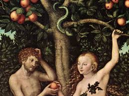 Adam and Eve, pictured yesterday