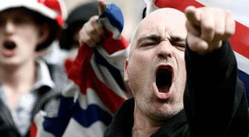 angry skinhead