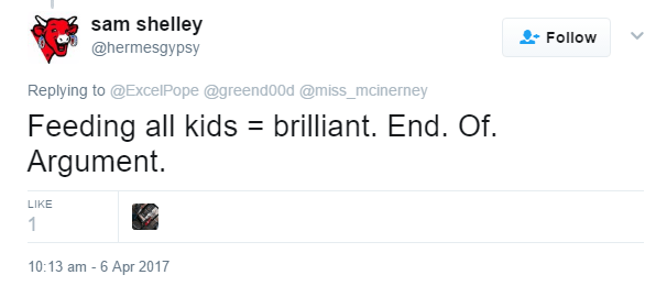 feeding all kids is brilliant